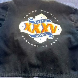 VINTAGE Super Bowl Tampa Florida cropped jacket.